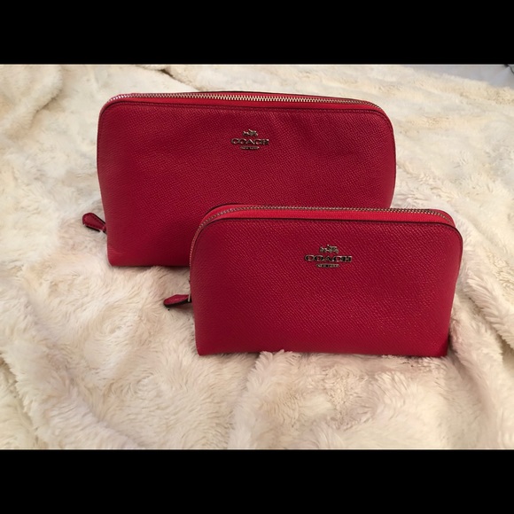 Coach COSMETIC case 22 in crossgrain leather - Picture 8 of 8